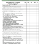 Child Daily Checklist – Fill Online, Printable, Fillable, Blank  PdfFiller In Child Care Safety Checklist Template