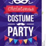 Christmas Costume Party Invitation Stock Vector – Illustration Of  Regarding Costume Party Flyer Template
