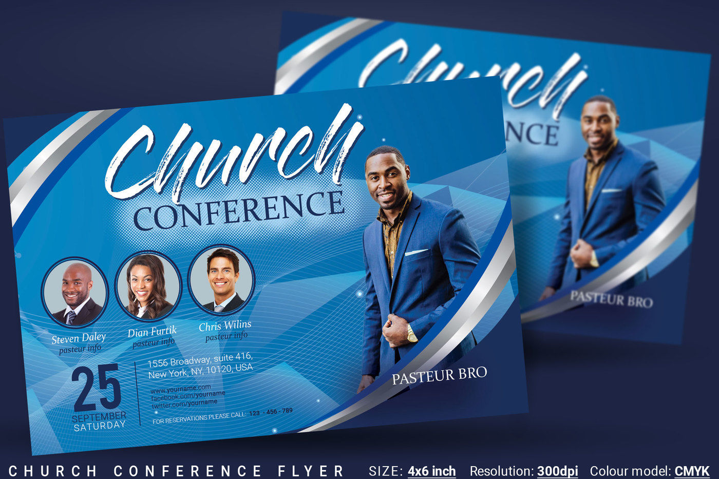 Church Conference Flyer By artolus  TheHungryJPEG Inside Church Conference Flyer Template