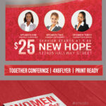 Church Event Or Women’s Conference Flyer Template Pertaining To Church Conference Flyer Template