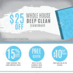 Cleaning Service flyer template with discount coupons and advertisement In Maid Service Flyer Template