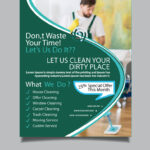Cleaning Services Flyer Template Design Royalty Free Vector For Maid Service Flyer Template