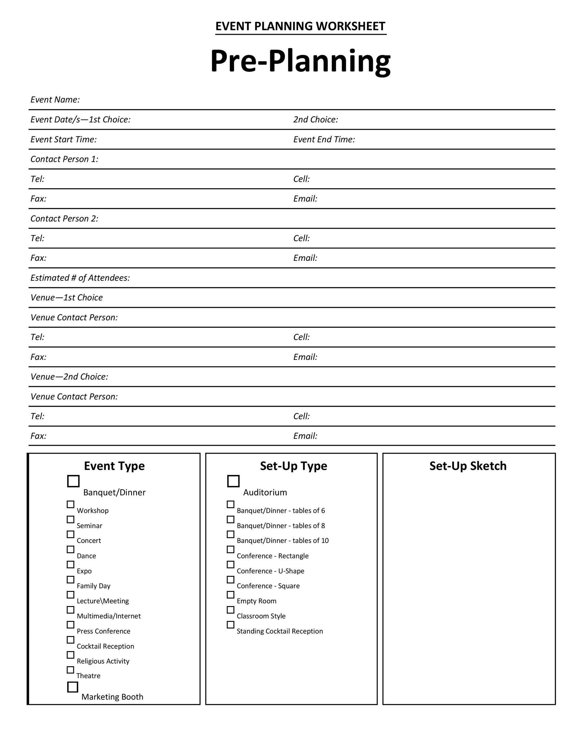 concert event planning template - Sablon Inside Party Planner Checklist Template Regarding Party Planner Checklist Template
