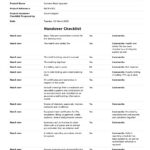 Construction Project Handover Checklist Template (Better Than Excel) Regarding Construction Project Checklist Template