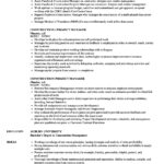 Construction Purchase Manager Resume