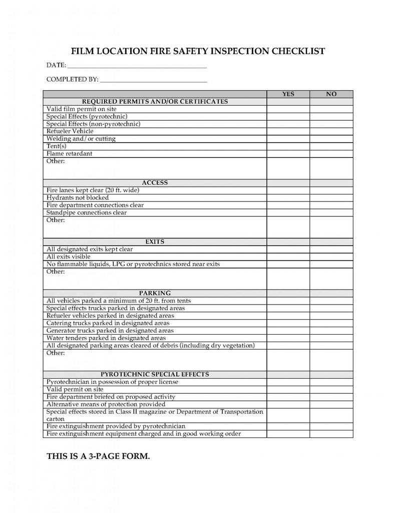 Construction Site Safety Audit Form Elegant Workplace Safety  Within Safety Inspection Checklist Template
