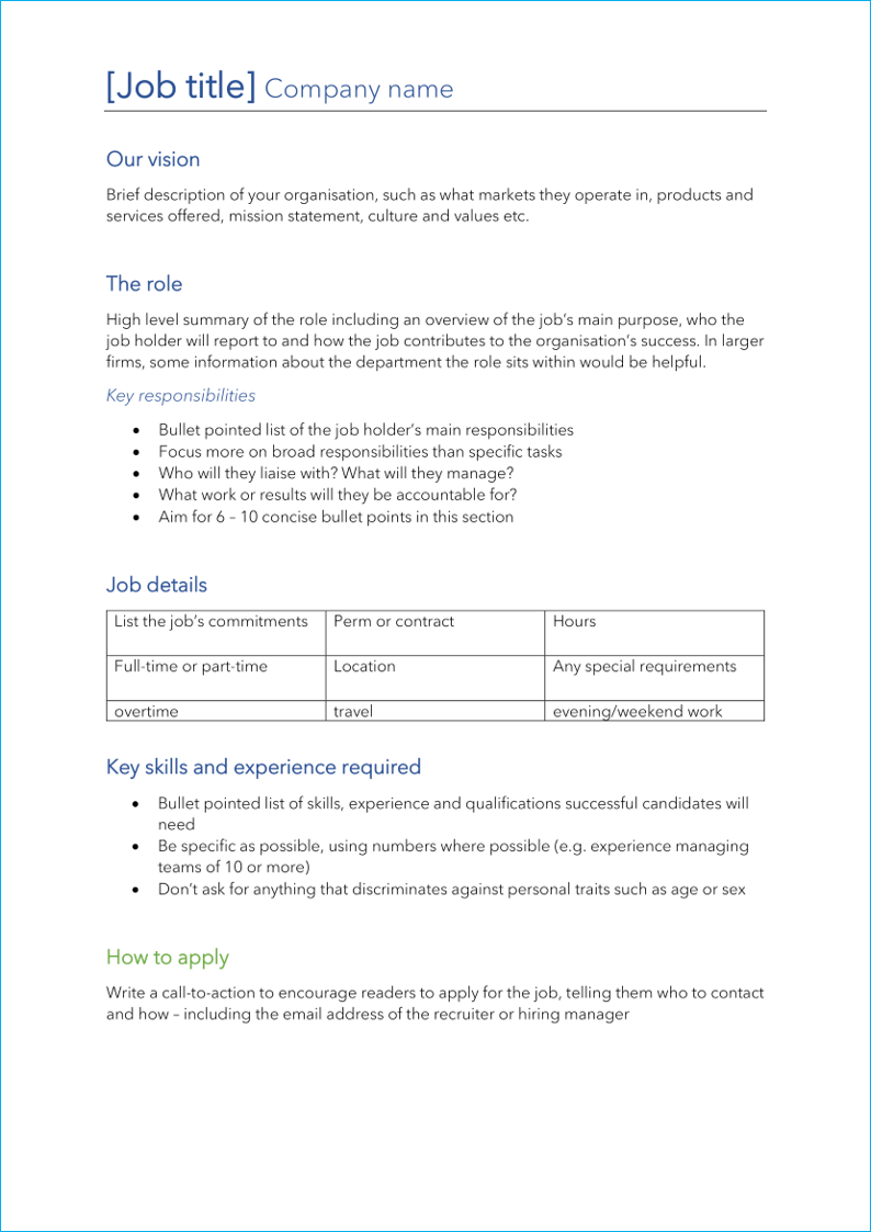 Corporate job description template  Free download With Regard To Content Manager Job Description Template In Content Manager Job Description Template