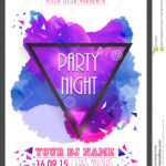 Creative Party Night Flyer, Template Or Banner