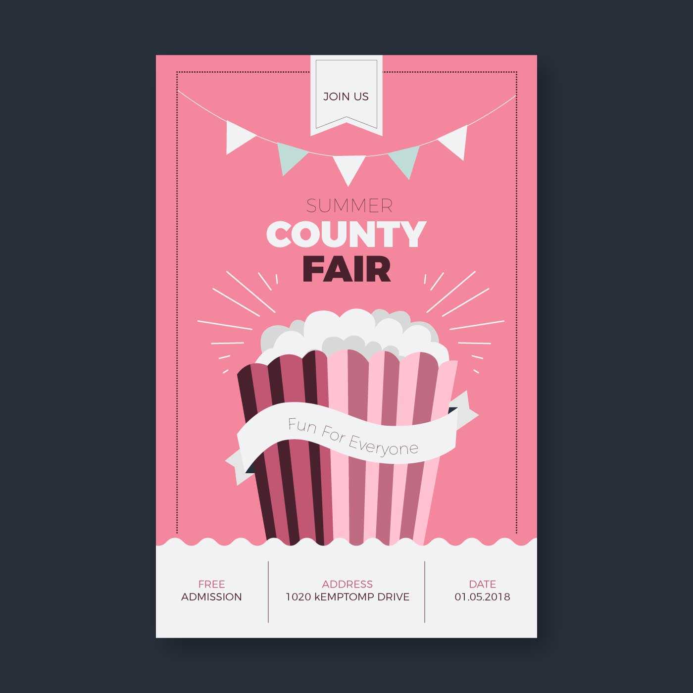 Cute County Fair Flyer Template 10 Vector Art at Vecteezy With Regard To County Fair Flyer Template With County Fair Flyer Template