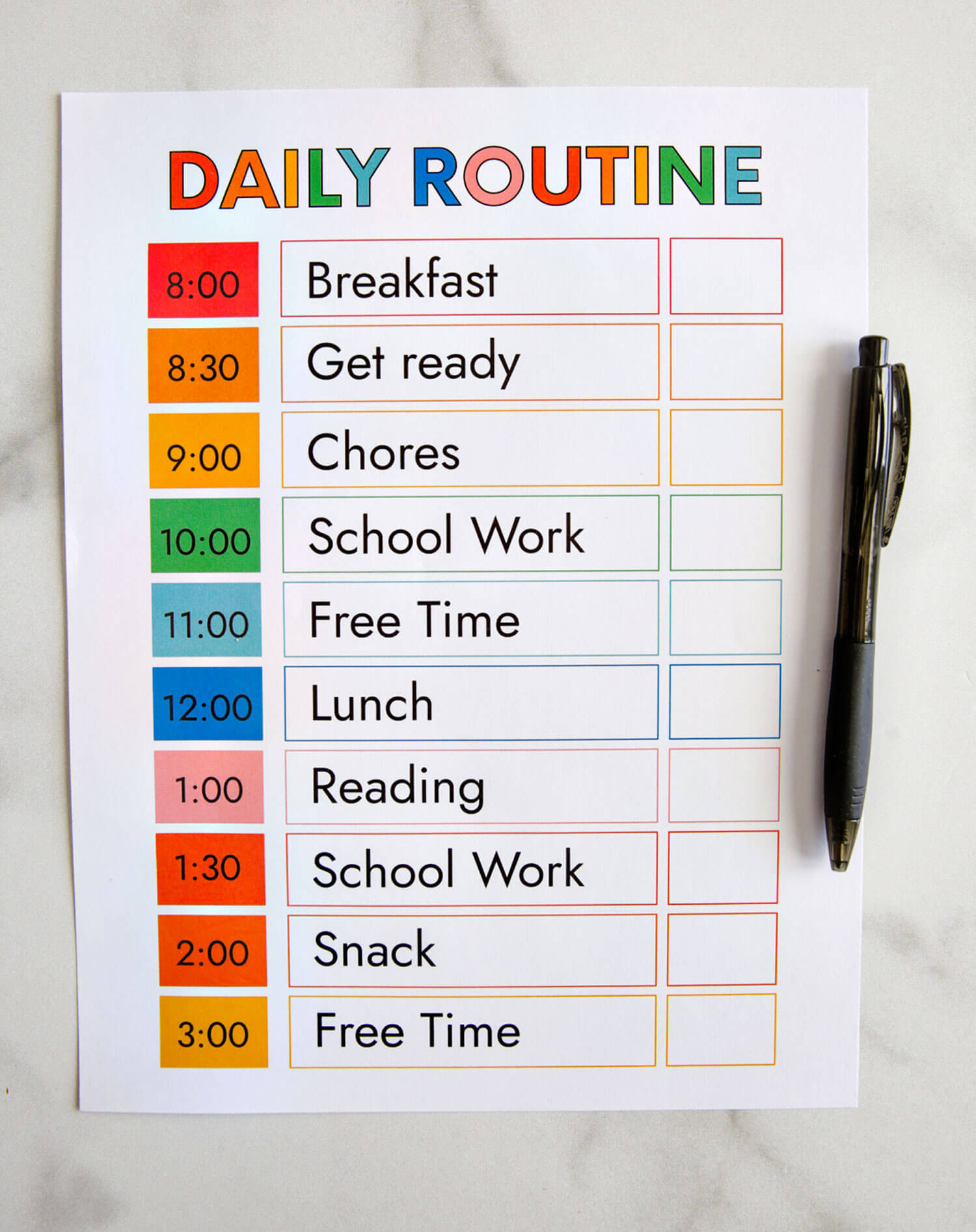 Daily Routine Planner Plate Morning Plates Pdf Free Premium Work  Within Daily Routine Checklist Template Inside Daily Routine Checklist Template