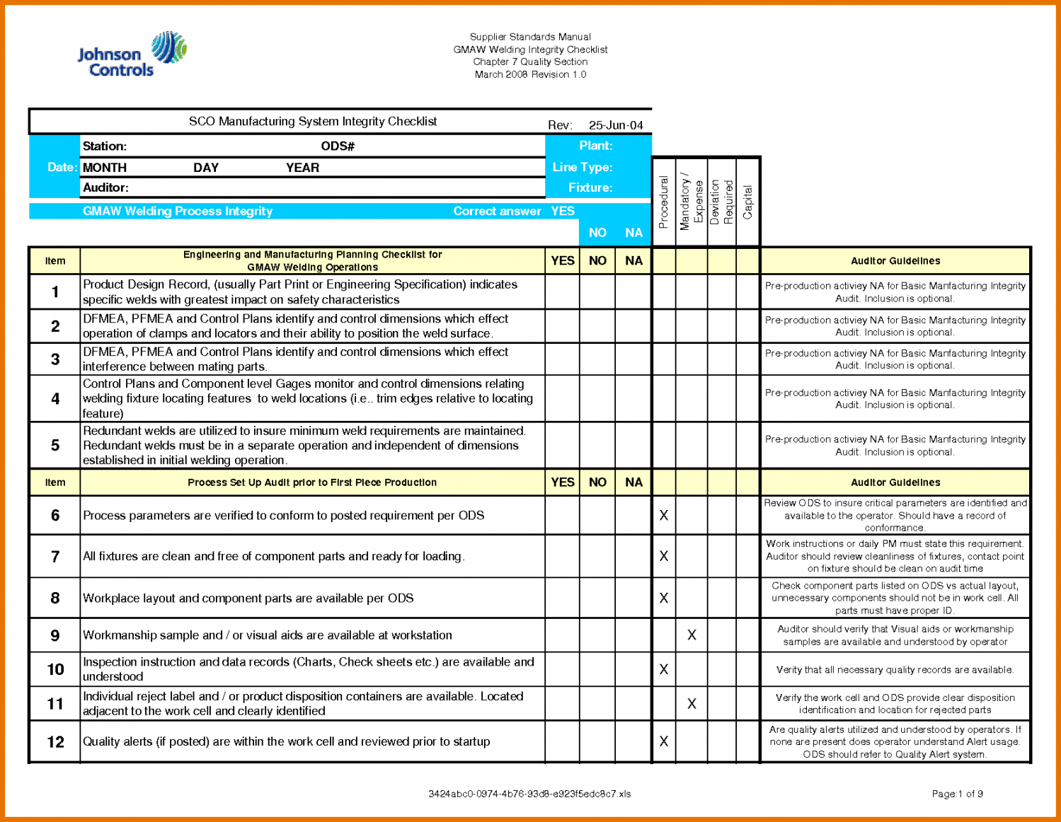 Data center checklist excel Within Data Center Checklist Template Excel