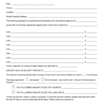 Deposit Statement Form – Fill Online, Printable, Fillable, Blank  PdfFiller In Security Deposit Refund Form Template