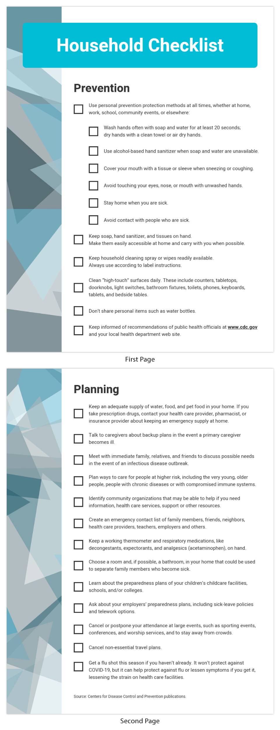 Disease Household Checklist Template Inside Emergency Checklist Template With Regard To Emergency Checklist Template