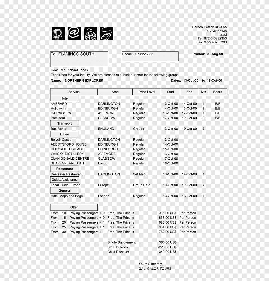 Document Travel itinerary Computer Software Quotation Template  Regarding Travel Itinerary Quote Template With Travel Itinerary Quote Template