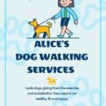 Dog Walking Flyer  Flyer Template Throughout Dog Sitting Flyer Template