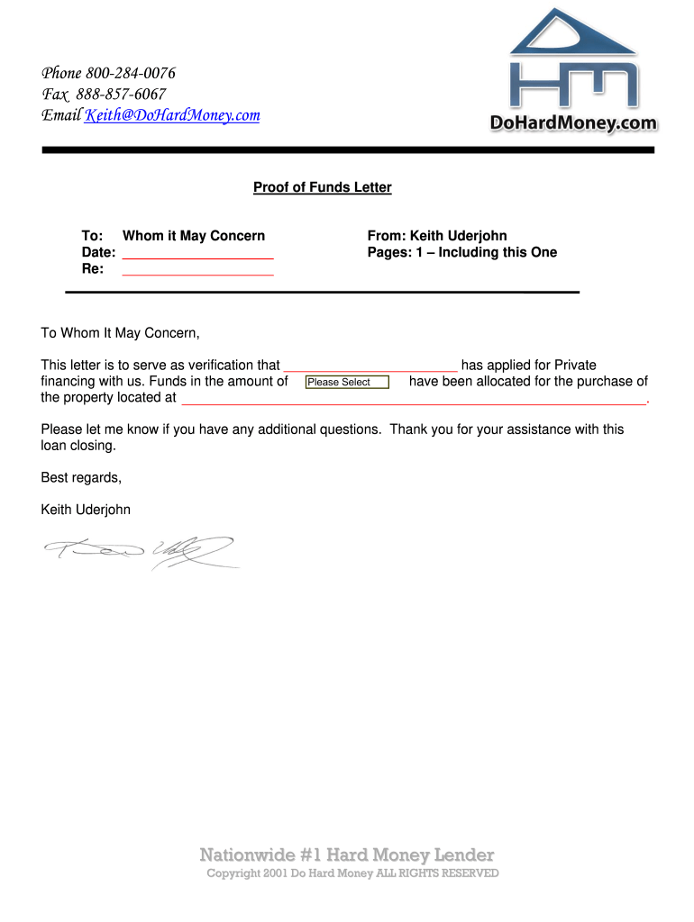 Dohardmoney Proof Of Funds - Fill Online, Printable, Fillable  Inside Proof Of Deposit Template With Regard To Proof Of Deposit Template