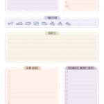 Download Printable Travel Planner – Floral Style PDF Regarding Travel Planner Itinerary Template