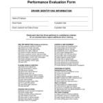 Driver Evaluation Form – 10 Free Templates In PDF, Word, Excel Download With Regard To Driver Checklist Template