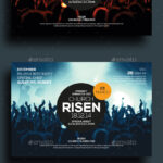 Easter Sunday Church Template Set With Easter Church Flyer Template