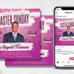 Easter Sunday Flyer Template Inside Easter Church Flyer Template