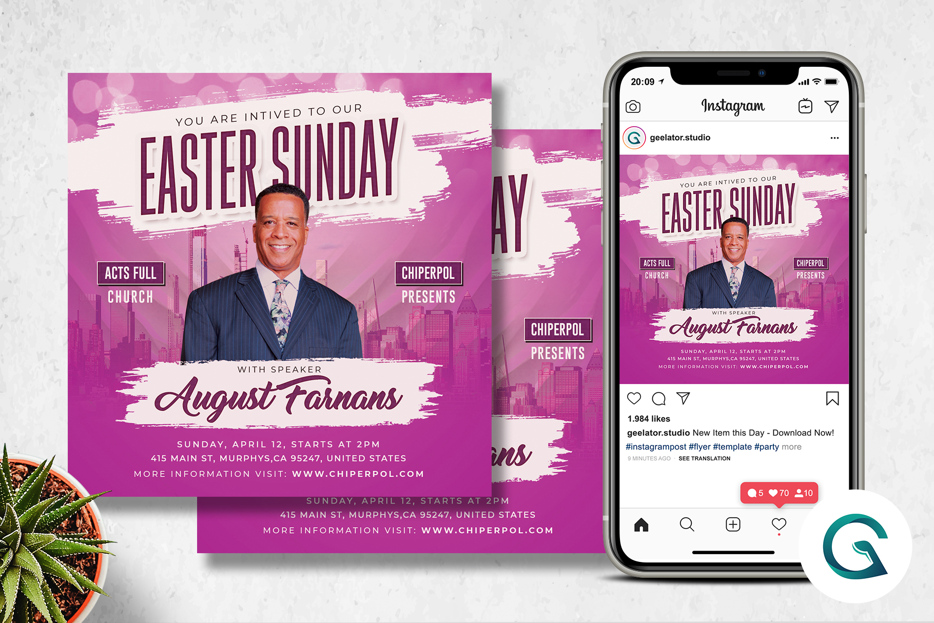 Easter Sunday Flyer Template Inside Easter Church Flyer Template