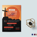 Easter Sunday Flyer Template With Easter Church Flyer Template