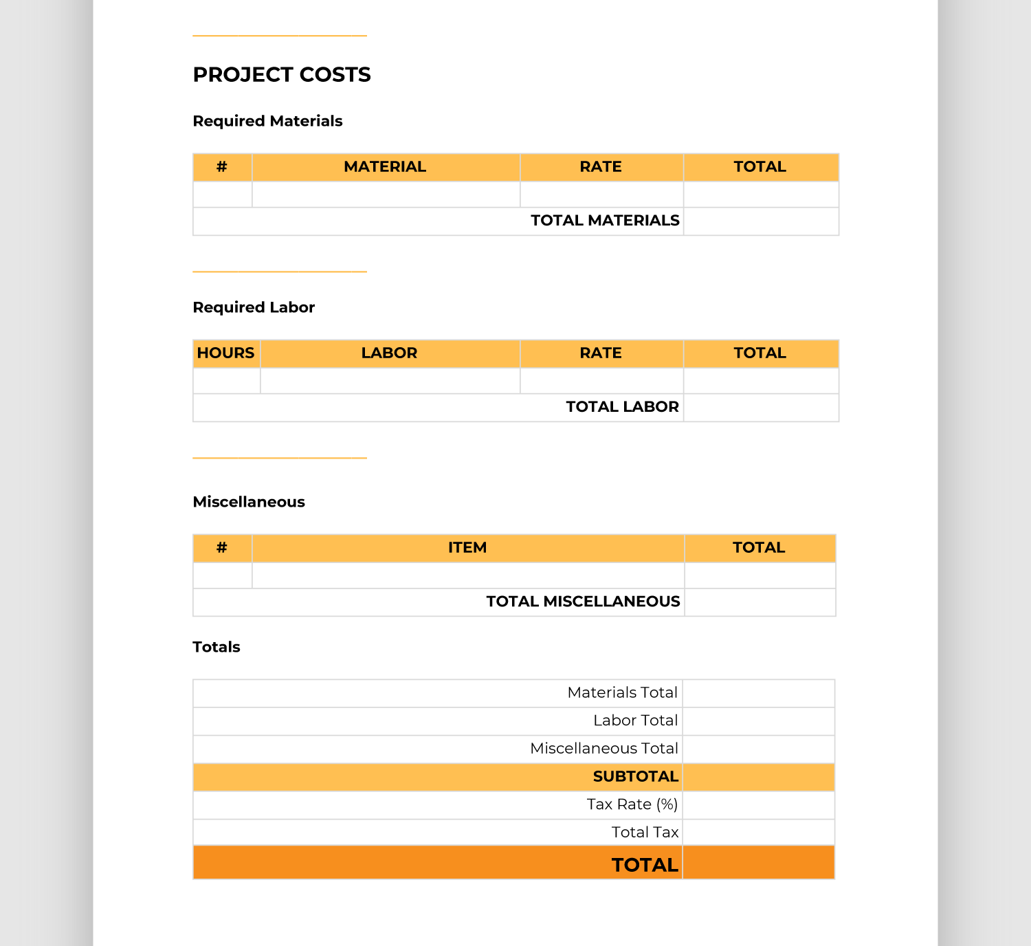 Easy-to-Use Construction Bid Template (Free Downloadable)  BigRentz With Regard To Construction Bid Checklist Template Inside Construction Bid Checklist Template