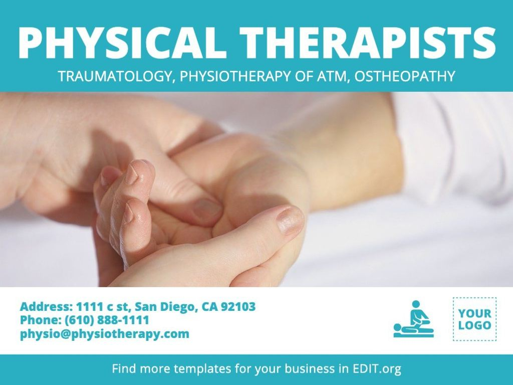 Editable Templates For Physical Therapists Intended For Physical Therapy Flyer Template