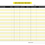 Employee Daily Task  Templates At Allbusinesstemplates