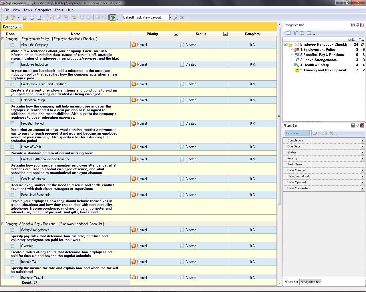 Employee Handbook Checklist - To Do List, Organizer, Checklist  With Regard To Employee Handbook Checklist Template In Employee Handbook Checklist Template