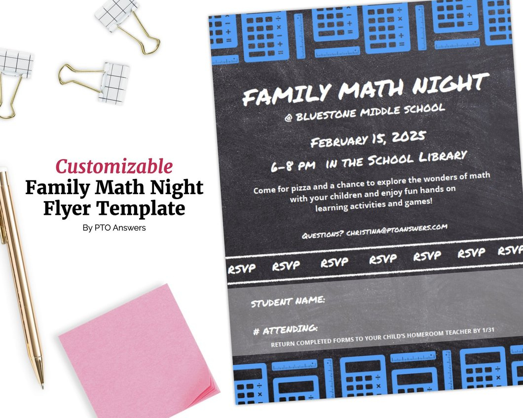 Family Math Night Flyer Template For Math Night Flyer Template Within Math Night Flyer Template