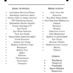 First Aid Kit Checklist – The Guide Ways Within First Aid Supply Checklist Template
