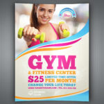 Fitness – Gym Flyer Template Throughout Fitness Center Flyer Template