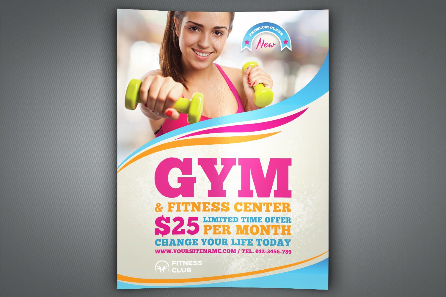 Fitness – Gym Flyer Template Throughout Fitness Center Flyer Template