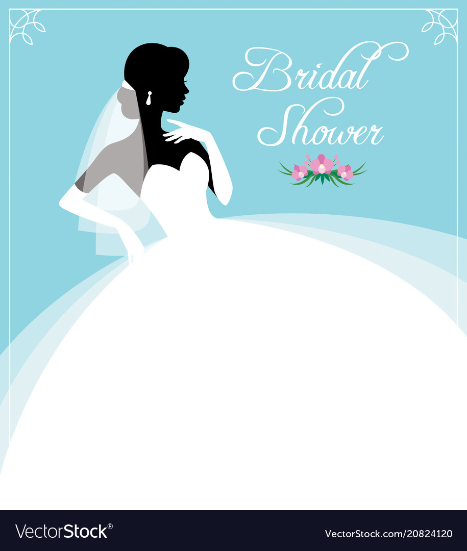 Flyer or invitation for a bridal shower Royalty Free Vector With Bridal Shower Flyer Template Throughout Bridal Shower Flyer Template