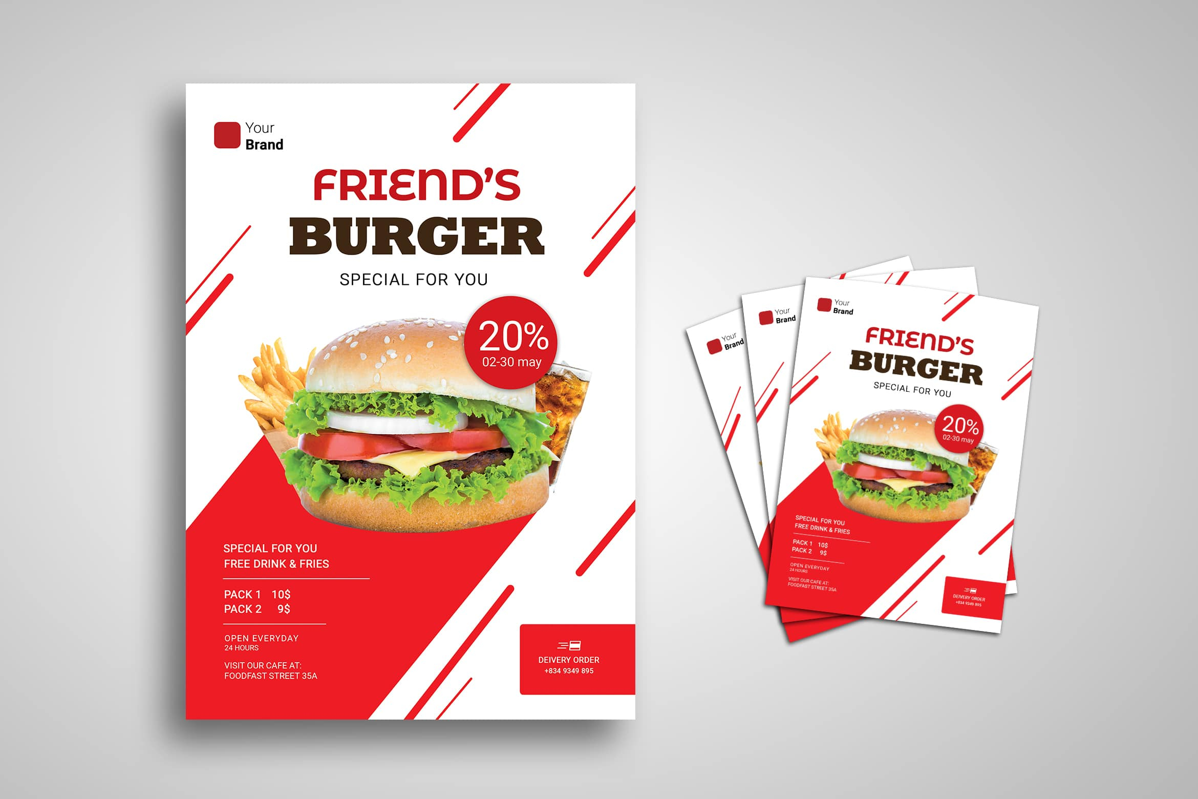 Flyer Template – Delivery Food – UI Creative With Regard To Food Delivery Flyer Template Within Food Delivery Flyer Template