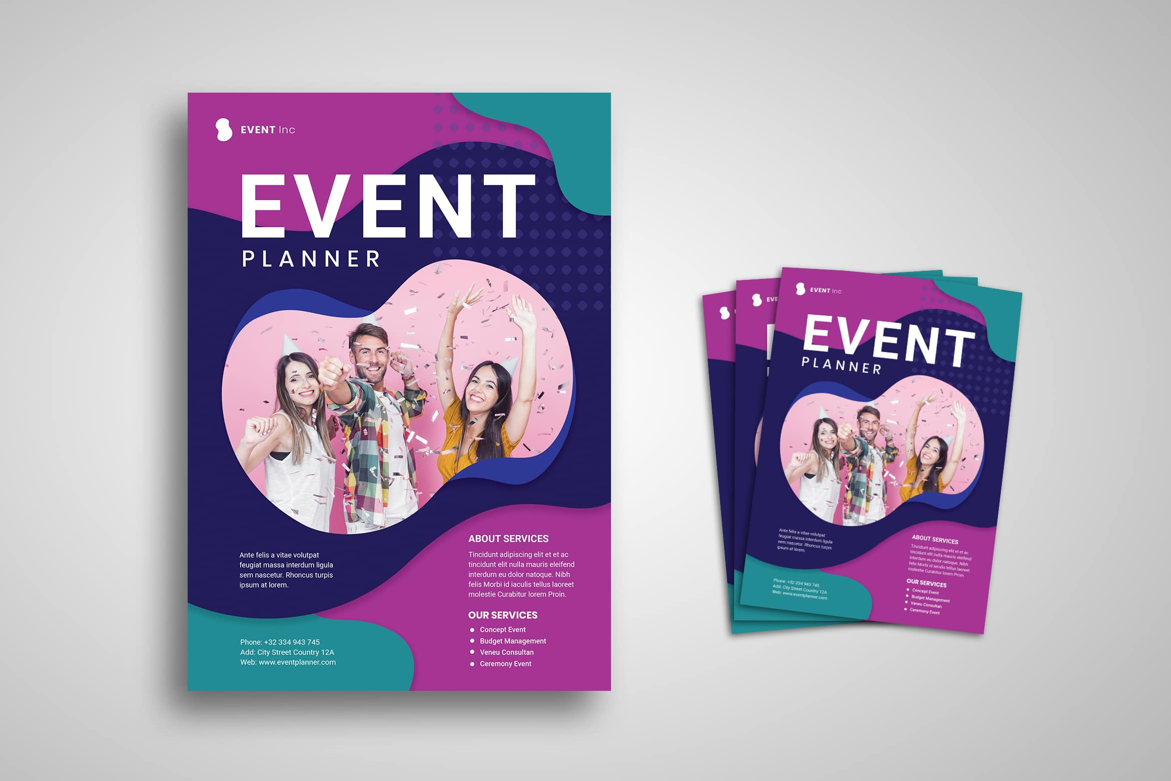 Flyer Template – Event Planner Special Party – UI Creative In Professional Event Flyer Template Within Professional Event Flyer Template