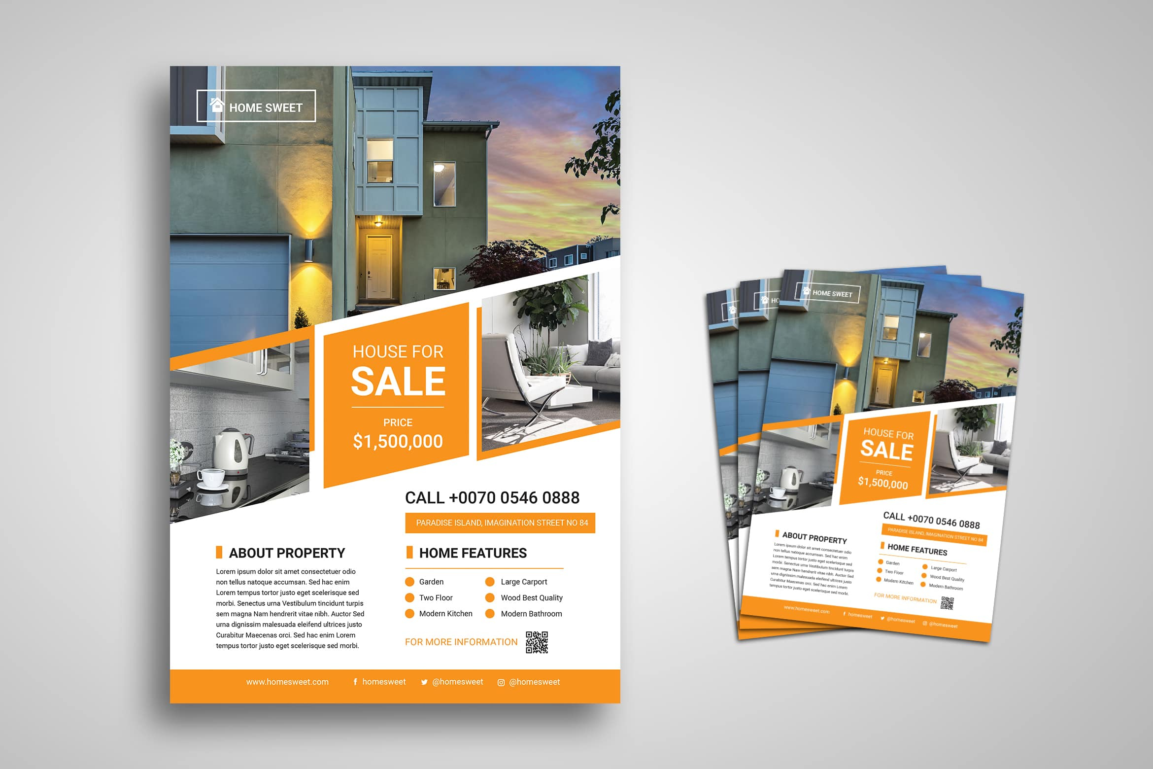 Flyer Template – House For Sale – UI Creative Pertaining To Sell Your House Flyer Template Throughout Sell Your House Flyer Template