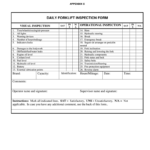 Forklift Inspection Form – Fill Online, Printable, Fillable, Blank   PdfFiller In Forklift Safety Checklist Template