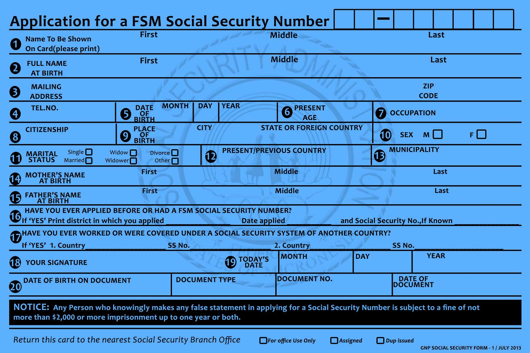 Forms – FSM Social Security Administration In Social Security Administration Direct Deposit Change Form In Social Security Administration Direct Deposit Change Form