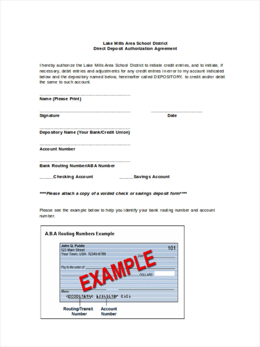 FREE 10+ Deposit Forms in MS Word  PDF With Generic Direct Deposit Form Template Regarding Generic Direct Deposit Form Template