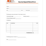 FREE 10+ Security Deposit Forms In PDF  Ms Word With Refund Security Deposit Form