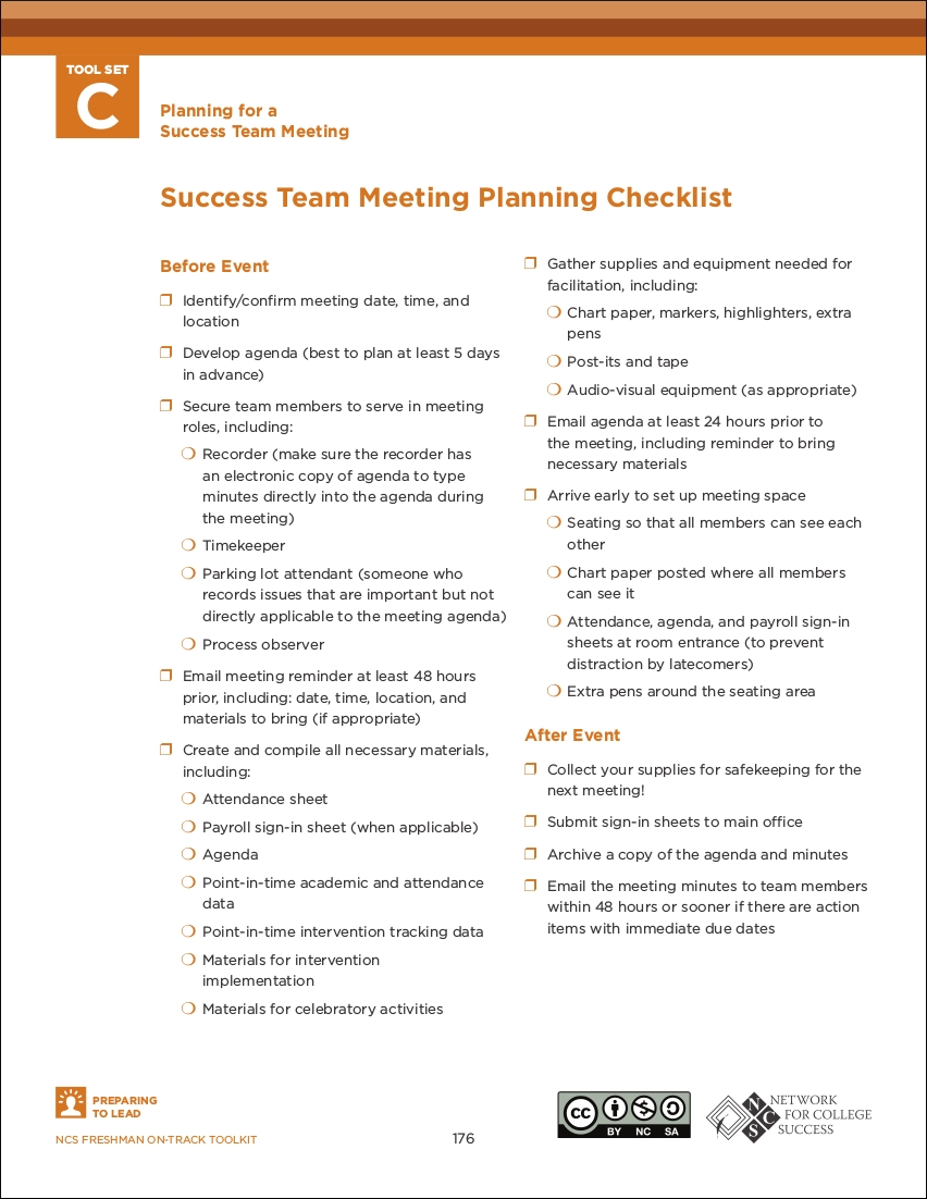 FREE 10+ Team Meeting Checklist Examples in PDF  Google Docs  Intended For Meeting Planning Checklist Template For Meeting Planning Checklist Template