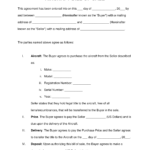 Free Aircraft (Airplane) Bill Of Sale Form – Word  PDF – EForms Intended For Deposit Form For Bill Of Sale