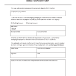 Free BB&T Direct Deposit Authorization Form – PDF – EForms Regarding Ach Deposit Authorization Form Template