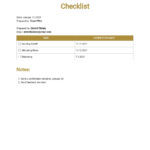 FREE Construction Checklist Template In PDF  Template