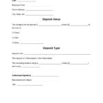 Free Deposit Receipt Templates – Word  PDF – EForms With Cash Deposit Slip Template