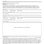Free Intuit/Quickbooks Payroll Direct Deposit Form – PDF – EForms Throughout Generic Direct Deposit Form Template