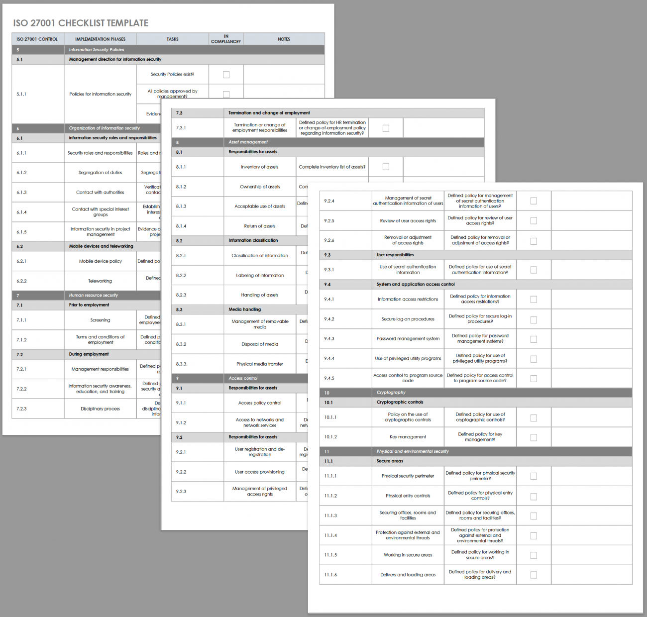 Free ISO 10 Checklists and Templates  Smartsheet Within Security Audit Checklist Template Inside Security Audit Checklist Template