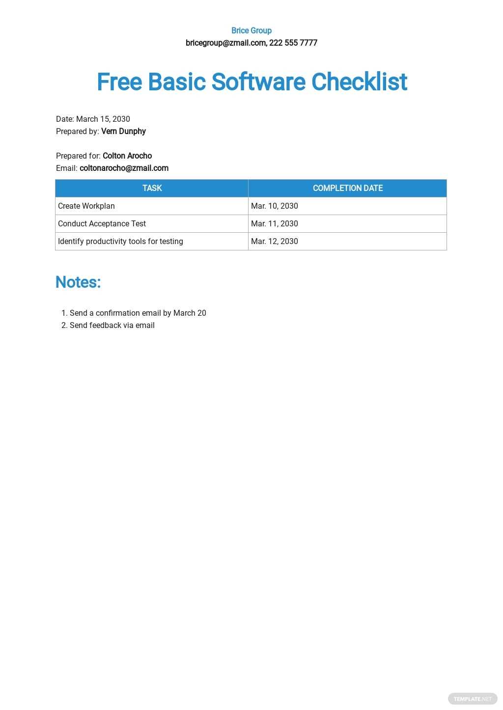 FREE IT/Software Checklist Template in Microsoft Word (DOC  Within Software Installation Checklist Template Pertaining To Software Installation Checklist Template